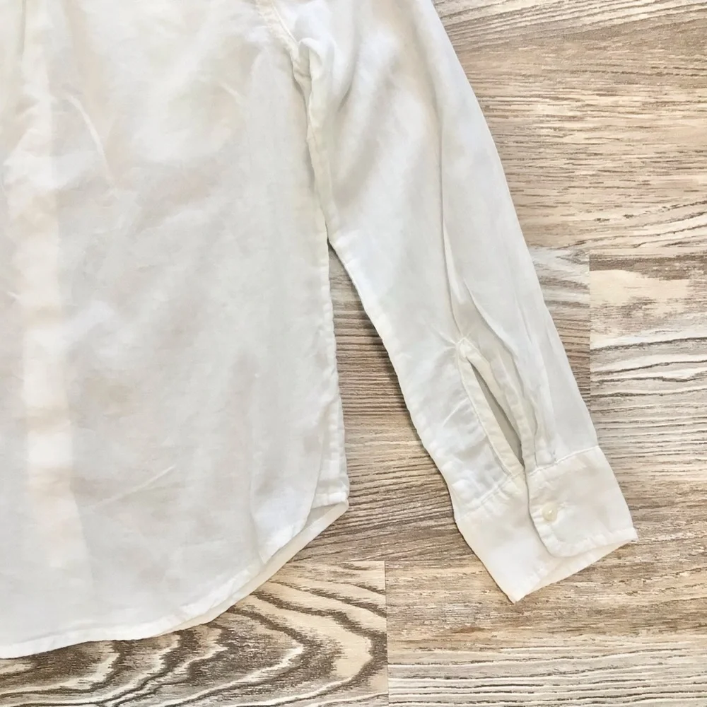 Polo Ralph Lauren White Long Sleeve Button Down Shirt 7 - Picture 9 of 11